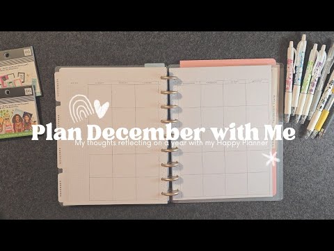 Plan December with Me: Reflecting on my Happy Planner