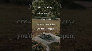 Why Your Brain Daydreams Before Sleep 😴🧠 #brainscience #brainchemistry #quotes
