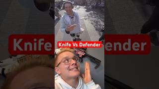 Man pulls KNIFE on prepared Defender! *Results* #selfdefense