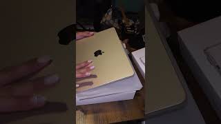 Unboxing my new Macbook Air M3 in starlight ✨🥹 #macbookair #macbookairm3 #apple #starlight