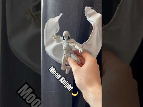 Marvel Legends Moonknight w/ a Custom Wired Cape #moonknight #marvellegends  #actionfigures #diy