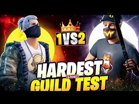 Live 1v2 guild test live Free Fire 🔥 🙌 pawan live gamer