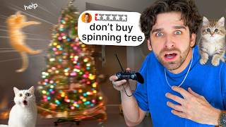 I Tested WEIRD BANNED Christmas Cat Gadgets on My Kittens