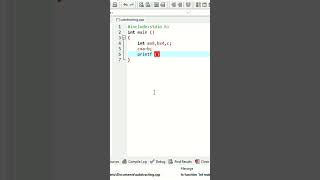 subtract two no. in C language