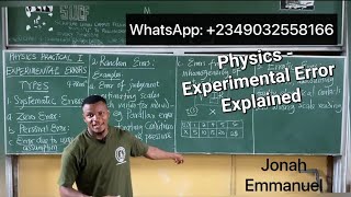 Experimental Errors - Meaning of Error, Types of Errors, Examples and Solution to Error Questions.