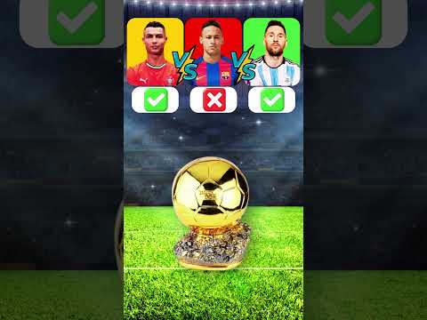 Ronaldo vs Messi vs Neymar Jr #cr7 #neymar #footballshorts #quiz #messi #shorts #footballer