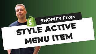 How to Style with CSS Active Menu Item in Shopify