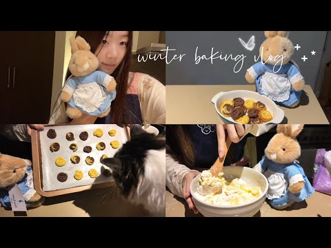 cozy baking vlog ₍𐙚ᐢ..ᐢ₎₊˚⊹🍪 - cute cookie baking, sharing my thoughts