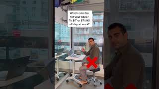 STANDING VS SITTING? WHICH IS BETTER FOR THE BACK?! 🪑🧍‍♂️