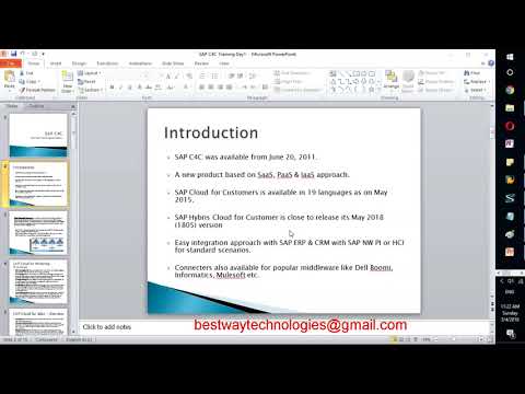 SAP C4C Technical & Functional Training | SAP Cloud for Customer Training Videos |