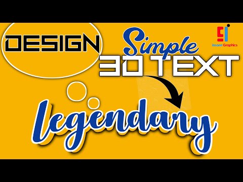 Learn How to Design legendary 3D TEXT using Pixellab Mobile - Tutorial Graphics Design