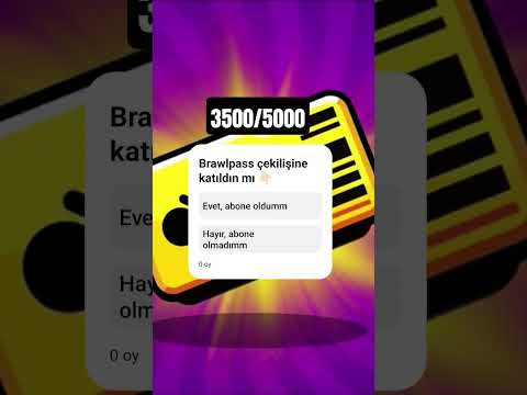 5k da çekiliş yapacaz 💜 #brawlstars #keşfet #brawlstarsshorts #çekiliş # #brawlpass #brawlstarsgame