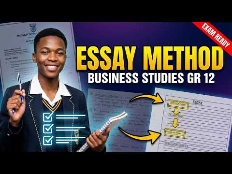 How I Used To Do Essay Questions for Business Studies Grade 12