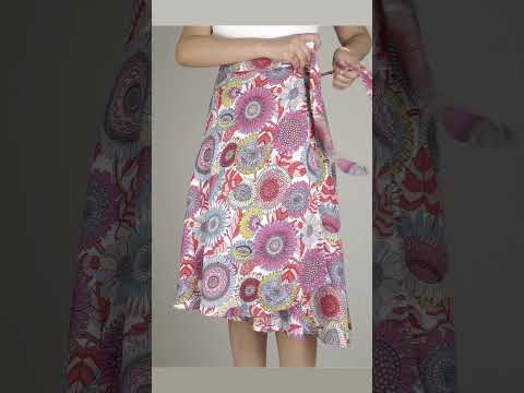 Beautiful and easy skirt. Wrap skirt #skirt #fashion #diy #diy #diyfashion #dressmaking #dress