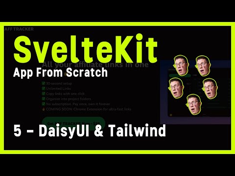 Sveltekit Full Project 5 - DaisyUI theme, branding, Tailwind CSS