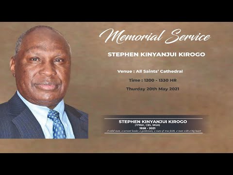Memorial Service For Stephen K Kirogo