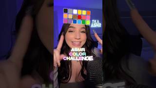 ASMR COLOR CHALLENGE 🤯 #asmr #tingley #asmrtriggers #relax #tinglytriggers #asmrchallenge