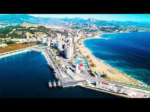 MALAGA - SPAIN. Best Vacation Spot in Europe & Best Travel Destination. DJI Mavic Pro Drone Footage.