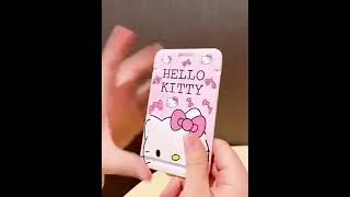 HelloKitty Lanyard Card Holder Detachable ID Badge ID Holder Flexiable Neck Straps Kids Gift