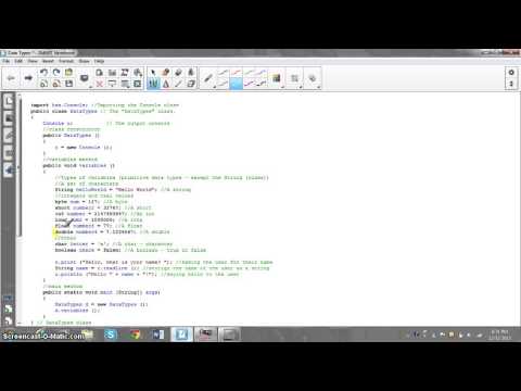 Data Types Java