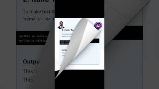 HTML Text formating | text html | html shorts | viral html video | frontenddeveloper | knowledge