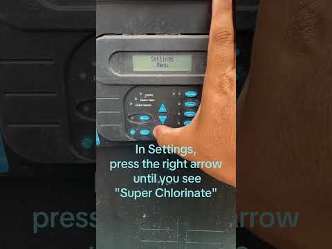 How to use Hayward Aqua Plus Salt Production % and Super Chlorinate #poolmaintenance #poolcleaning