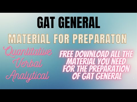 GAT General Download Material For Preparation