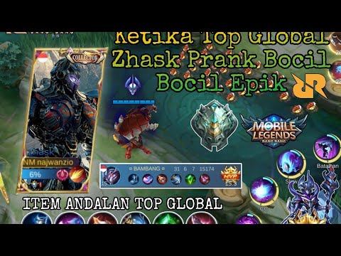 KETIKA TOP GLOBAL HERO ZHASK PRANK BOCIL BOCIL EPIKAL GLORY || CARA MAIN HERO ZHASK 2023