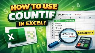 How to use the COUNTIF function in Excel