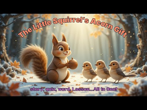 The Little Squirrel's Acorn Gift | 꼬마 다람쥐의 도토리 선물 | #kids, #childrensstory,#storytelling,#English