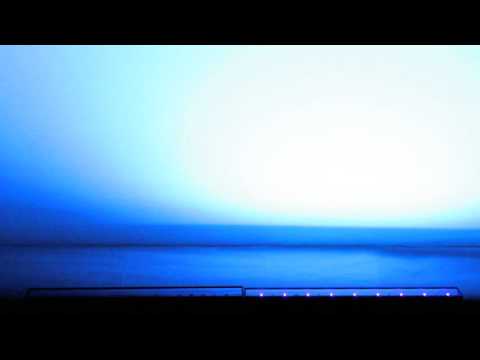 Strobing black light demo