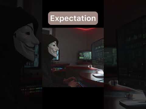 HACKING Expectations Vs Reality 😁🎭 #cybersecurity #viral