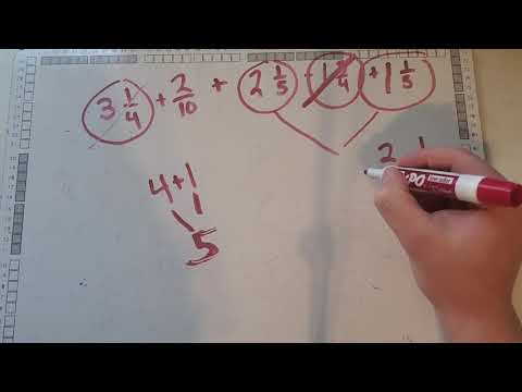Add and subtract mixed numbers part 8 5th grade