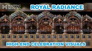 Royal Radiance LED Mapping VJ Loop | High-End Celebration Visuals by Mapping Mantra