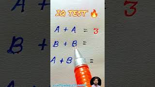 IQ TEST 🔥 ONLY FOR GINUS 😱 #unstoapablestudy0111 #mathiqtest #iqtest #maths