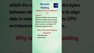 Structure Padding in C Explained with Examples | Memory Alignment & Optimization #shortsfeed #shorts