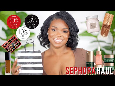 Obnoxiously HUGE Sephora Haul 😂 | Sephora Holiday Savings 2021 | Sephora VIB Sale 2021 + GIVEAWAY😩