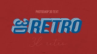 레트로 느낌의 3D TEXT 만들기&무료소스 Photoshop Retro 3D Text Free Down