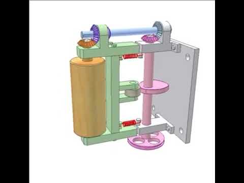 Transmission of rotation and translation to a roller v2