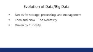 Intro to Big Data Analytics