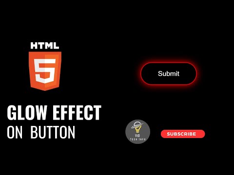 Simple glow effect on the button using CSS and HTML | Hover Effect HTML and CSS