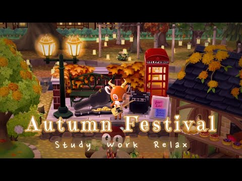 🎧Autumn Festival + cozy Jazz music 🍁🍂 Animal Crossing Pocket Camp