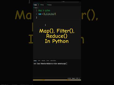 Map, Filter and Reduce in python #map #filter #reduce