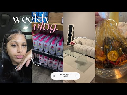 ☆weekly vlog: new home finds + eos body wash + trying Dubai chocolate + wig influencing + im back?