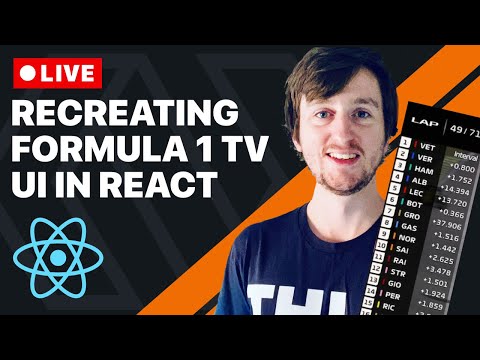 LIVECODING!! Formula 1 TV Graphics in React