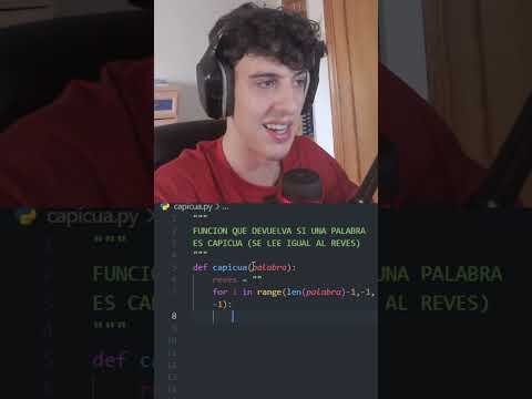 Funcion que devuelva si un número es capicúa #python #asmr #shorts