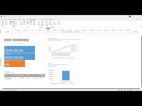 Adding contingency reserve to your project budget in Microsoft Project