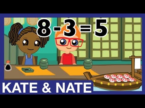 Meet the Math Facts with Kate & Nate "The Sushi" (Addition & Subtraction) 