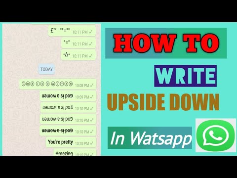 How to write Upside-down text in Wattsapp| How to write upside-down, bubble text & make word pyramid