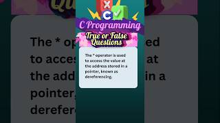 C Programming #cprogramming #cinterviewquestions #clanguage #ctutorials #cforbeginners #trueorfalse